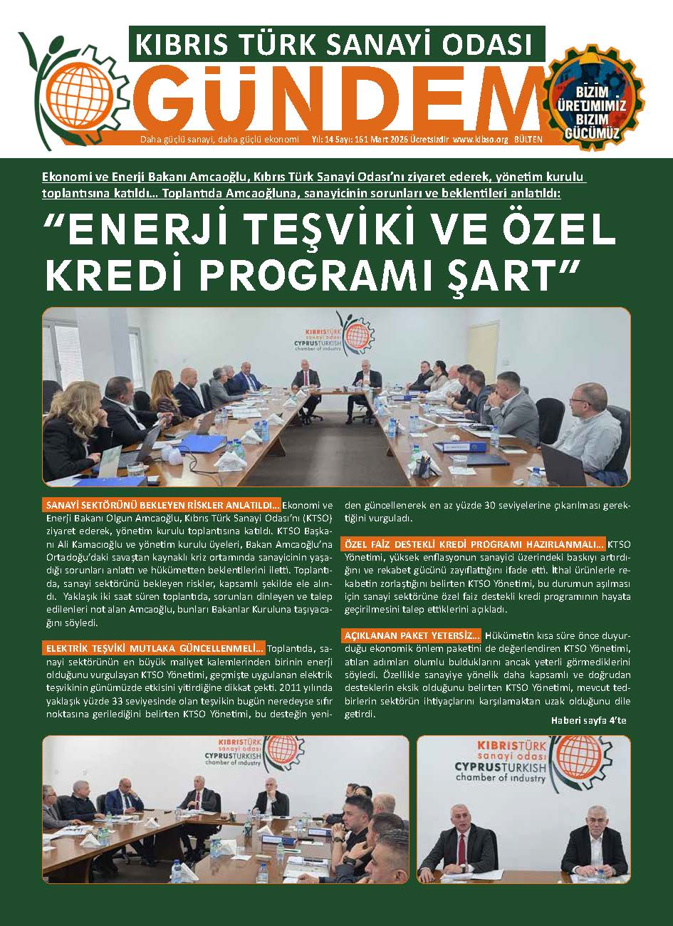 Sanayi Dergisi Kapağı