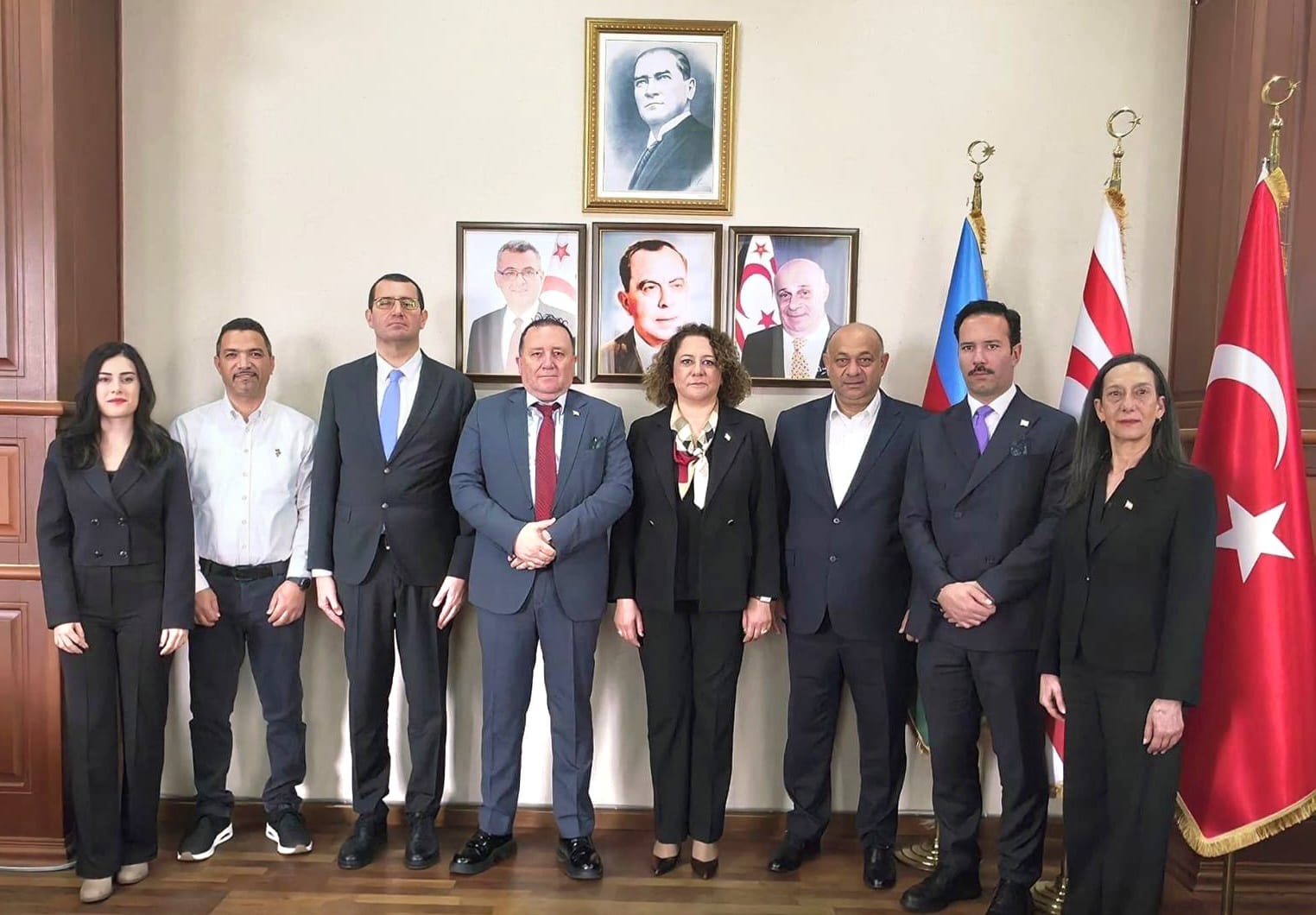 KKTC HEYETİNDEN, KKTC BAKÜ TEMSİLCİSİ BÜYÜKELÇİ TURGANER’E ZİYARET