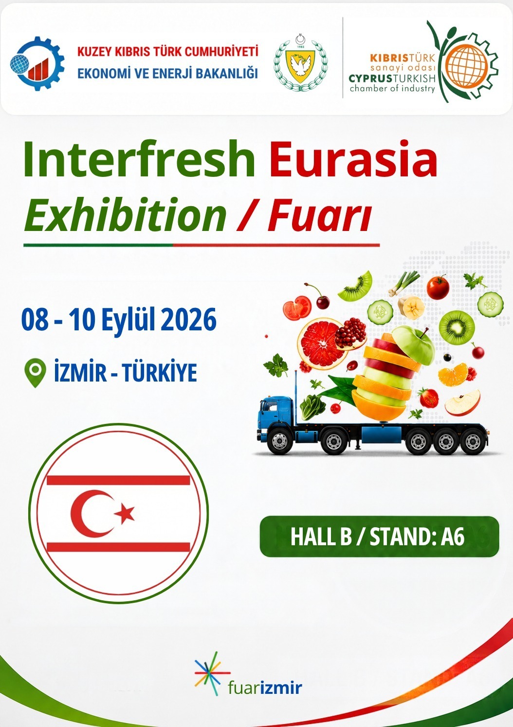 Üreticilerimiz, Interfresh Eurasia 2026 Fuarı’na katılacak